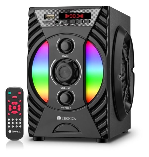 Tronica Enjoy Version:2 Bluetooth Wooden Home Theater 30W Output Supports FM/Pendrive/Aux/Smart TV/Remote