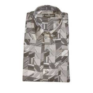 Men Geometric Print Slim Fit Shirt